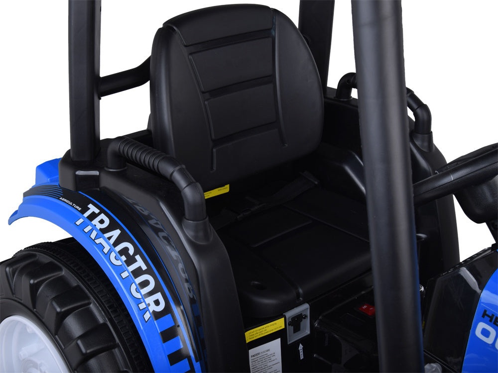 Traktor bager AKU s prikolicom plavi
