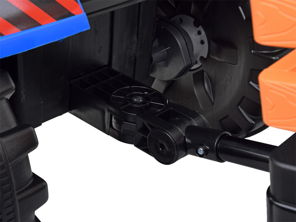Traktor bager AKU s prikolicom plavi