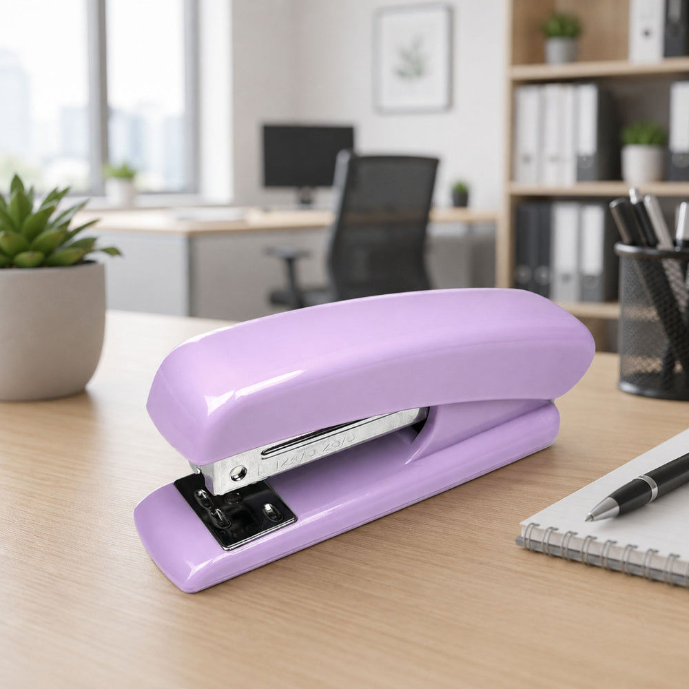 Metal Office Stapler Up to 25 Sheets 24/6 26/6 Staples Purple