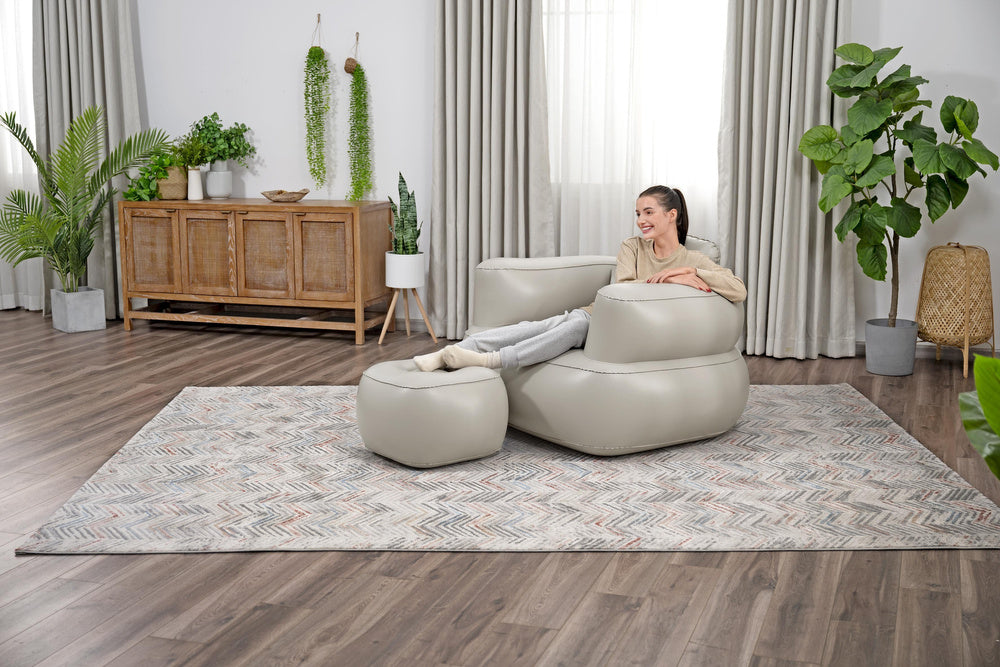Lagana fotelja sa tabureom na napuhavanje Bestway 75137