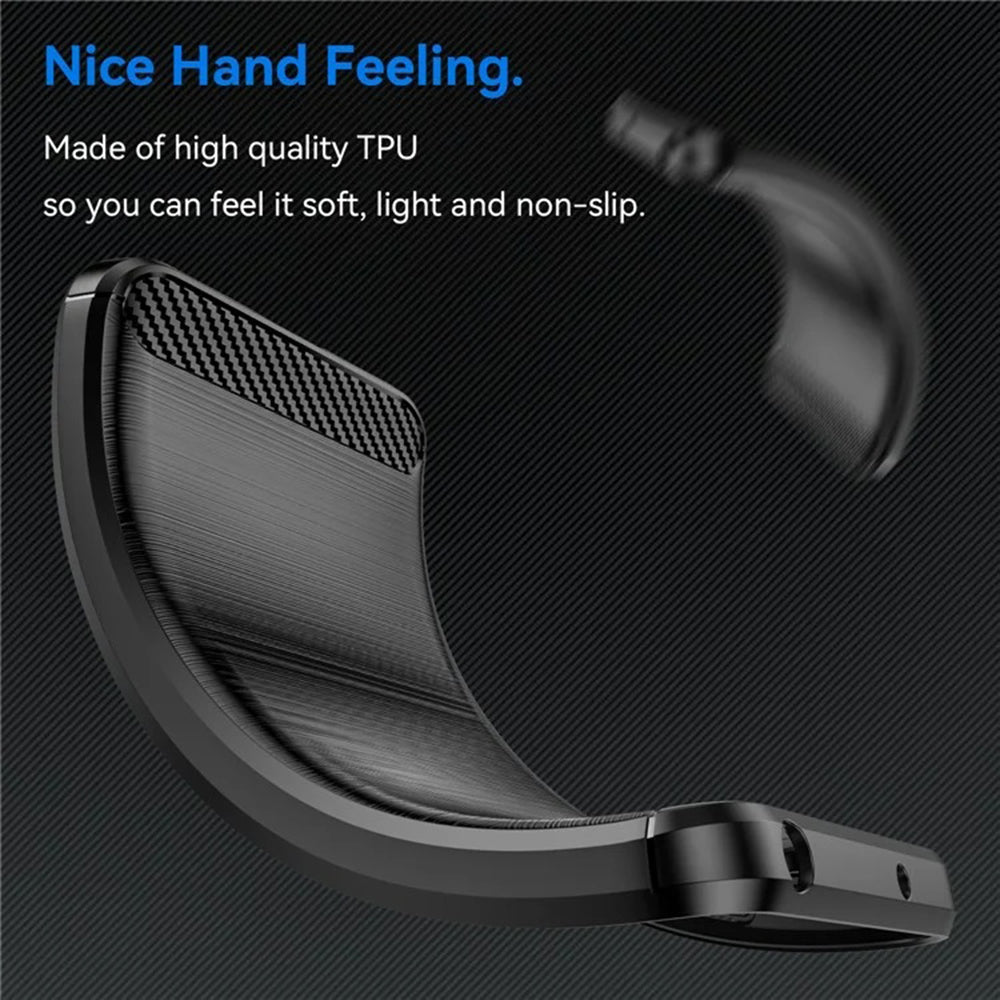 Techsuit Carbon Silicone maska za Honor 400 Lite – crna