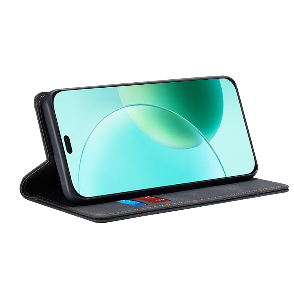 Techsuit - Confy Cover preklopna torbica za Honor 400 Lite - črna