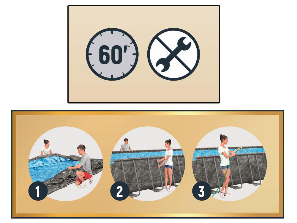 Bestway bazen s okvirom set (732 x 366 cm)