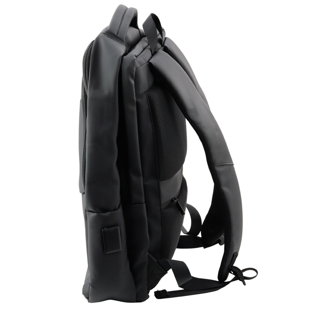 Poslovni i školski ruksak sa priključkom za USB 41x29x14 cm - crni
