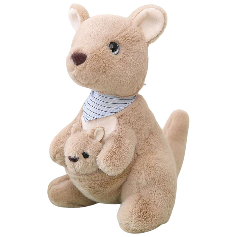 Plišana igračka Klokan s mladuncem 23cm - bež