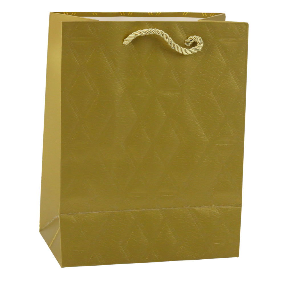 Paper Gift Bag Elegant Gold Patterns 23 x 18 x 10.5 cm