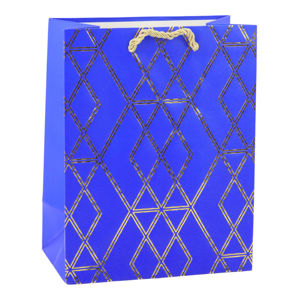 Paper Gift Bag Elegant Gold Patterns 23 x 18 x 10.5 cm