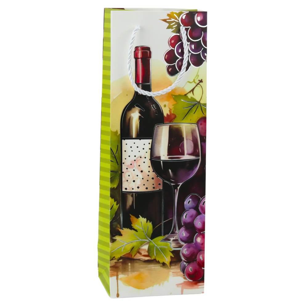 Wine Bottle Paper Gift Bag 35 x 12 x 9 cm