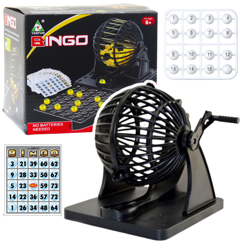 Klasična igra na sreću BINGO sa 80 loptica i 20 kartica - crni