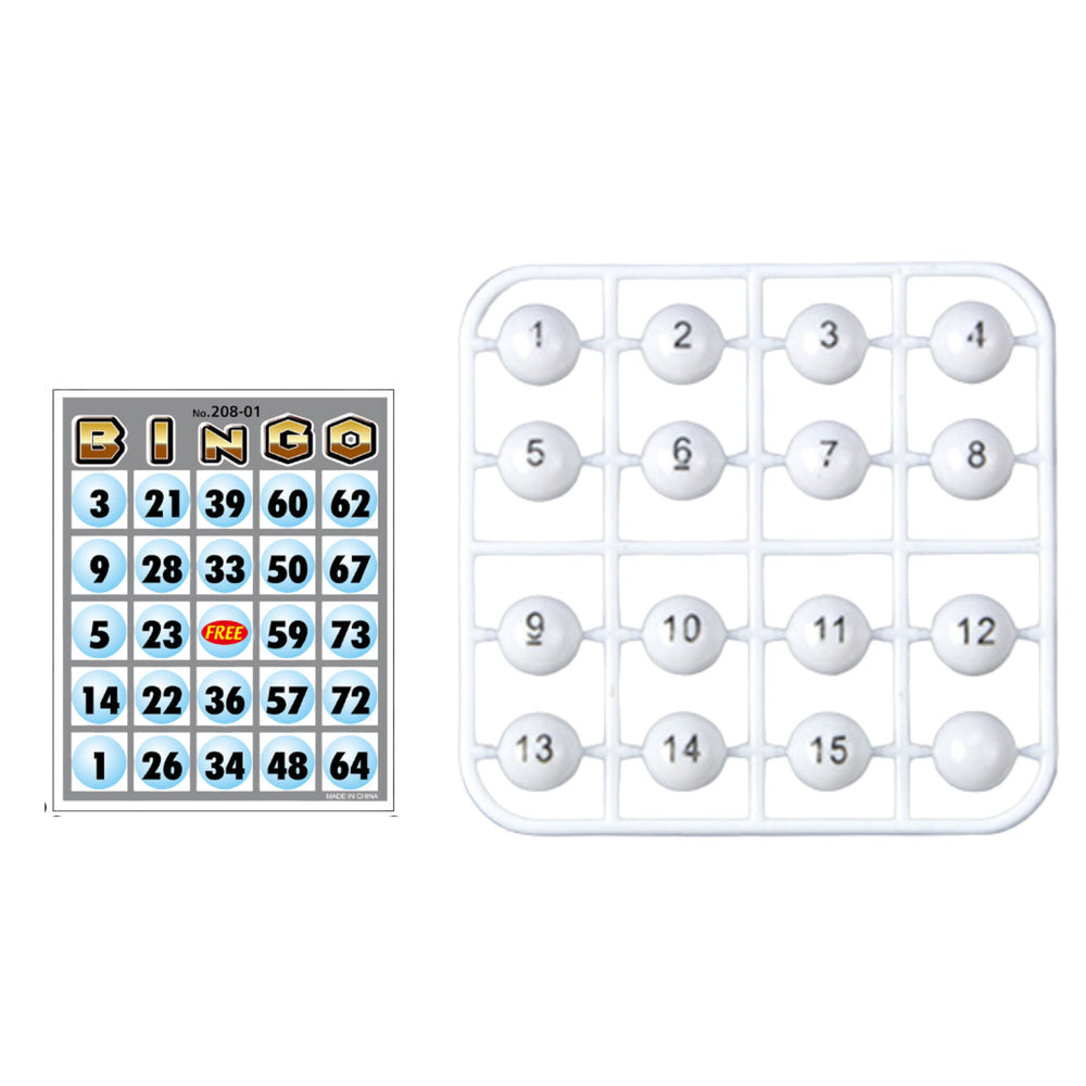 Klasična igra na sreću BINGO sa 80 loptica i 20 kartica - crni