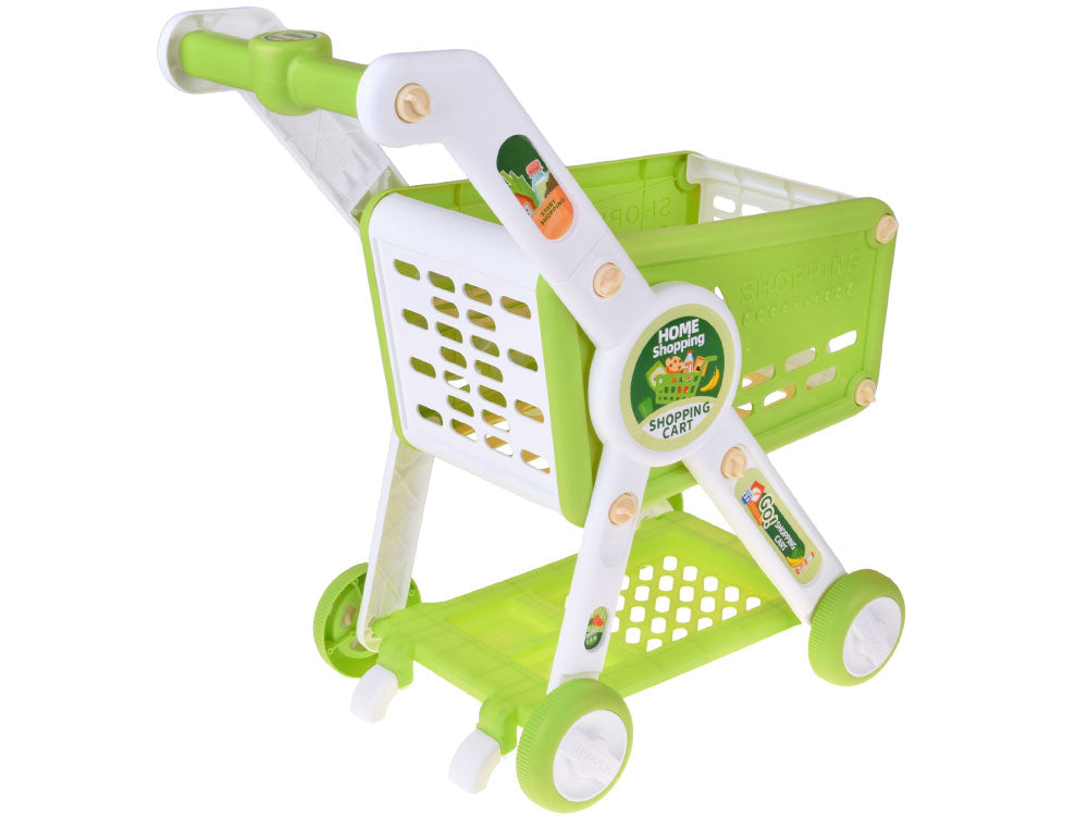 Shopping kolica s namirnicama zelena