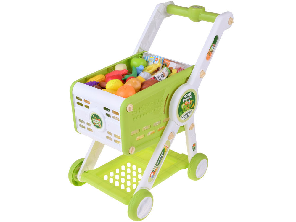 Shopping kolica s namirnicama zelena