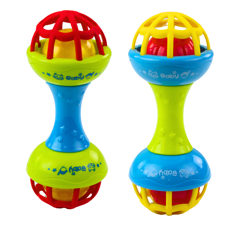 Šarena zvečka za bebe Dumbbell