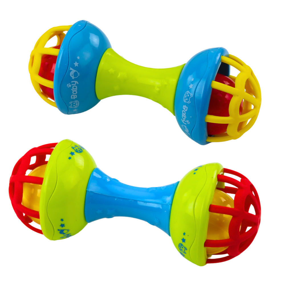 Šarena zvečka za bebe Dumbbell