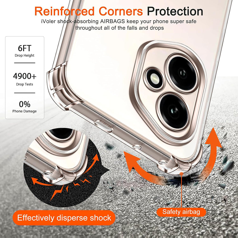 Techsuit Shockproof Clear Silicone prozoren ovitek, odporen na udarce, za Honor 400 Pro