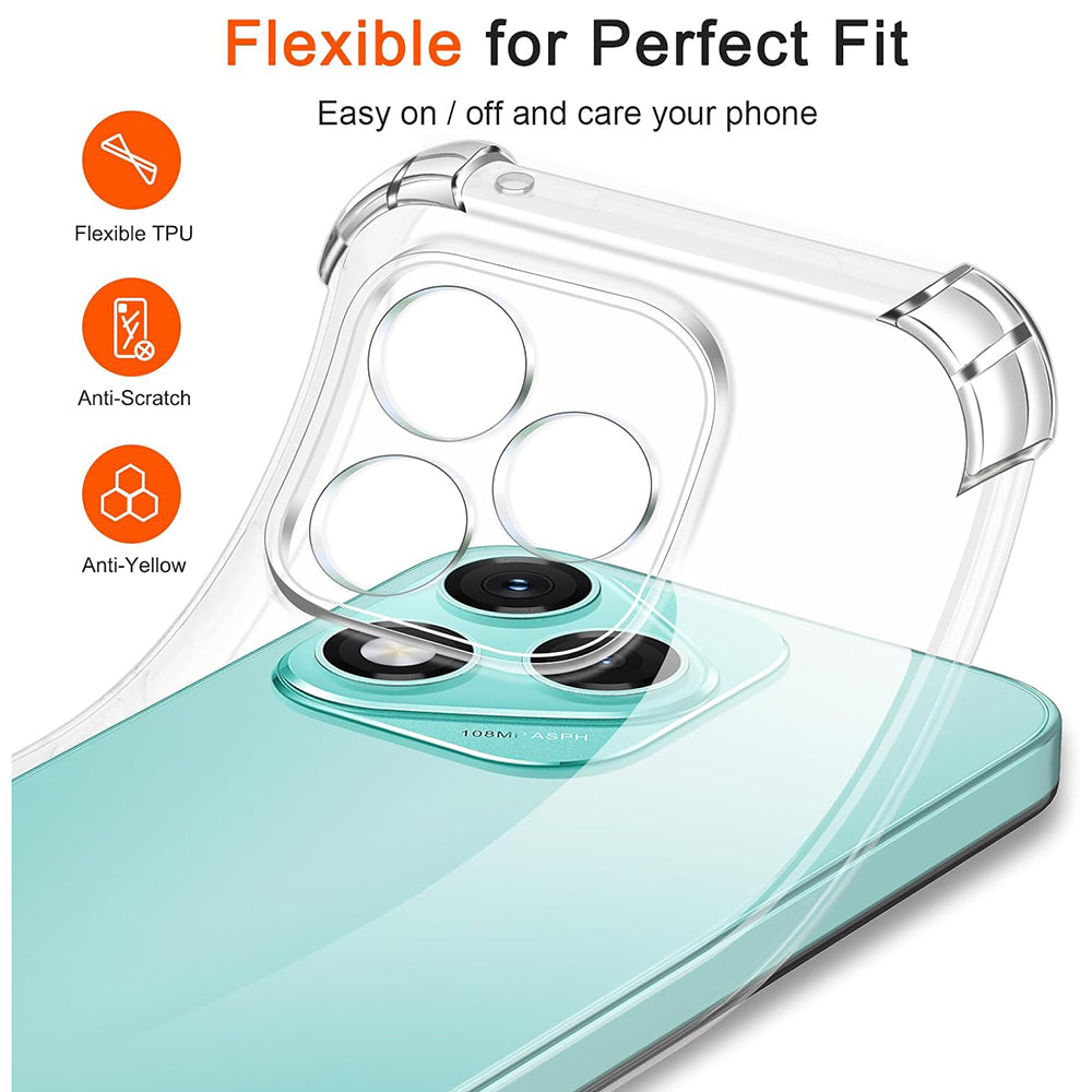 Techsuit Shockproof Clear Silicone prozorna torbica, odporna na udarce, za Honor 400 Lite
