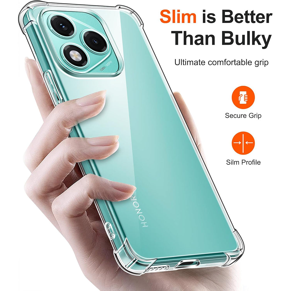 Techsuit Shockproof Clear Silicone prozorna torbica, odporna na udarce, za Honor 400 Lite