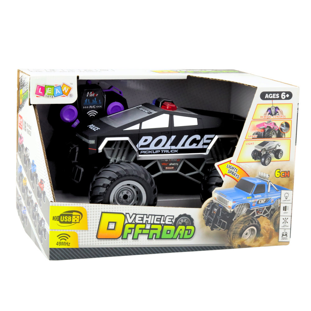 Auto na daljinsko upravljanje T-Model Police 1:16 - crni
