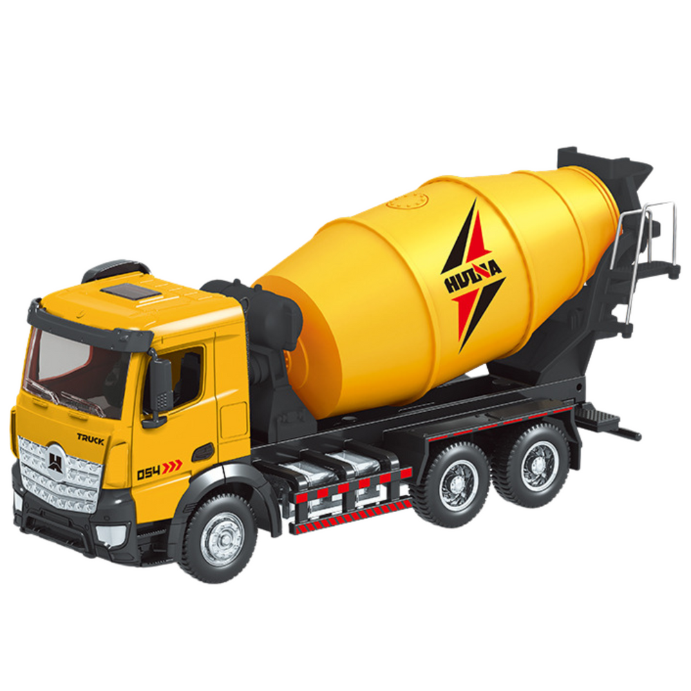 Metalni kamion mikser za beton Huina 1:50 - žuti
