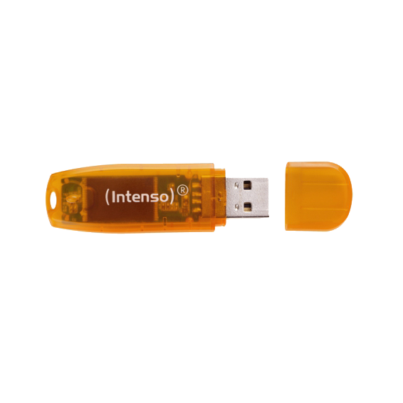 (Intenso) USB ključ 64GB Hi-Speed USB 2.0, Rainbow Line, ORANGE - USB2.0-64GB/Rainbow