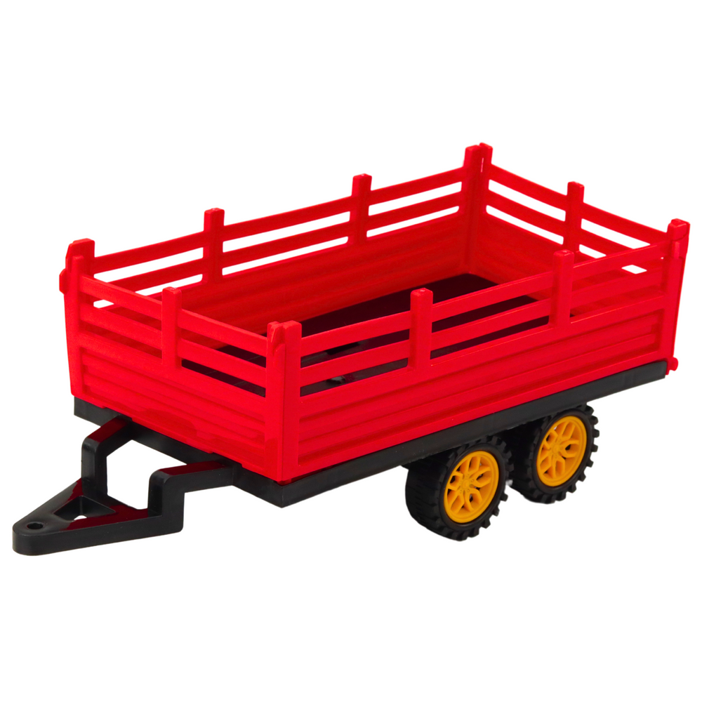 Traktor s prikolicom na daljinsko upravljanje - 48 cm - crveni