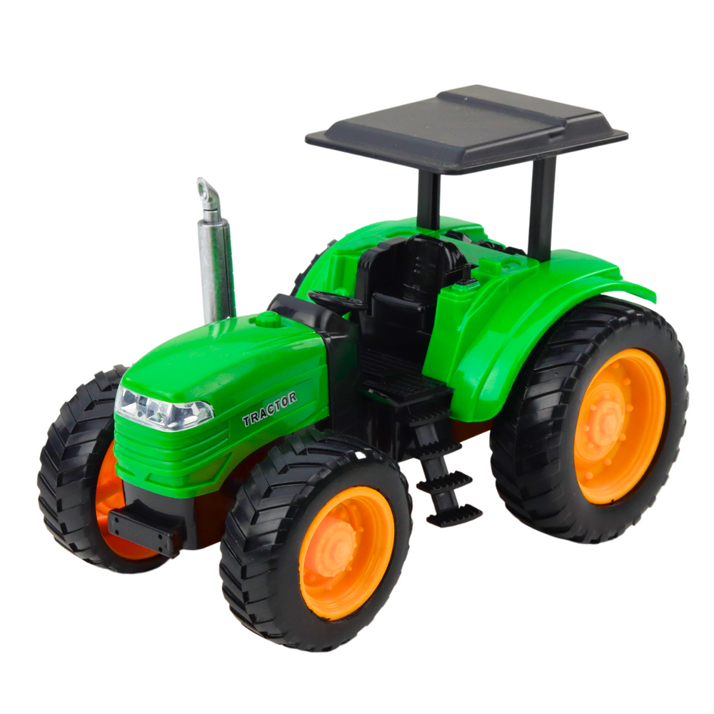 Traktor s prikolicom na daljinsko upravljanje - 48 cm - zeleni
