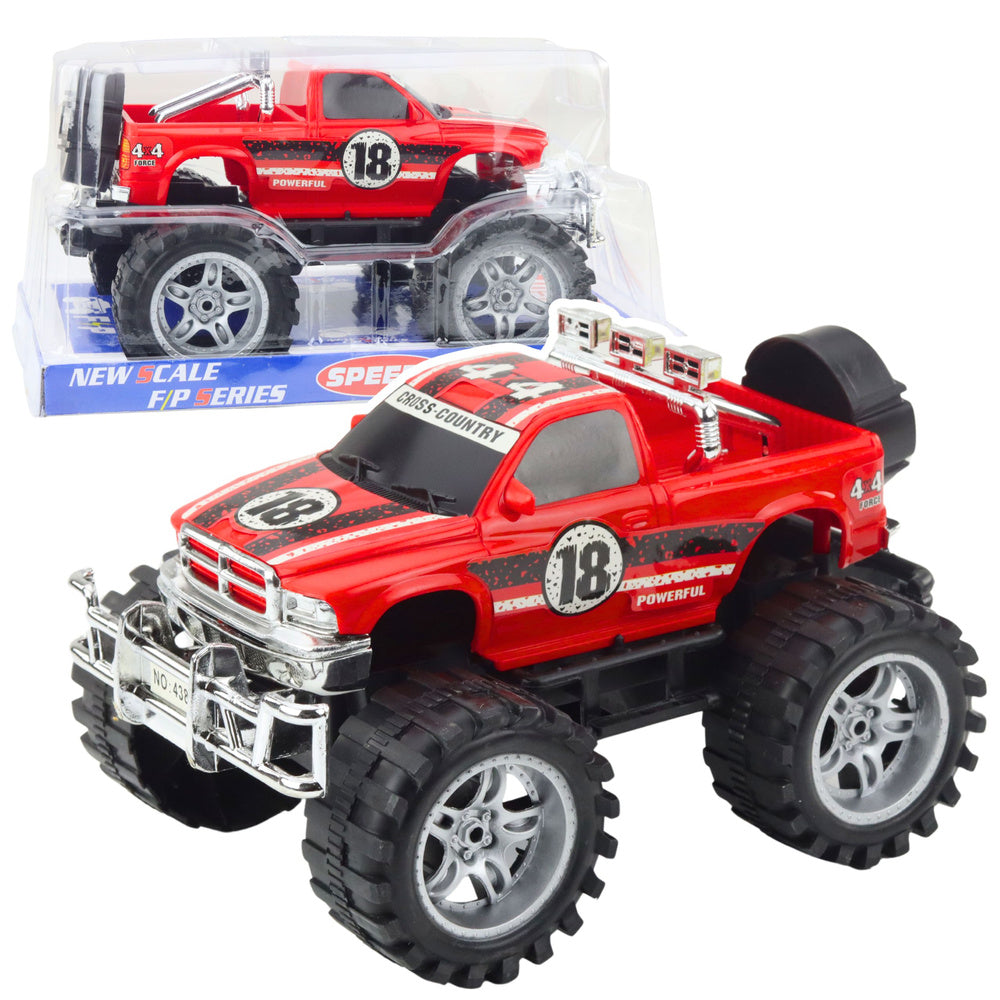 Terenski auto za igru KING 27cm - crveni