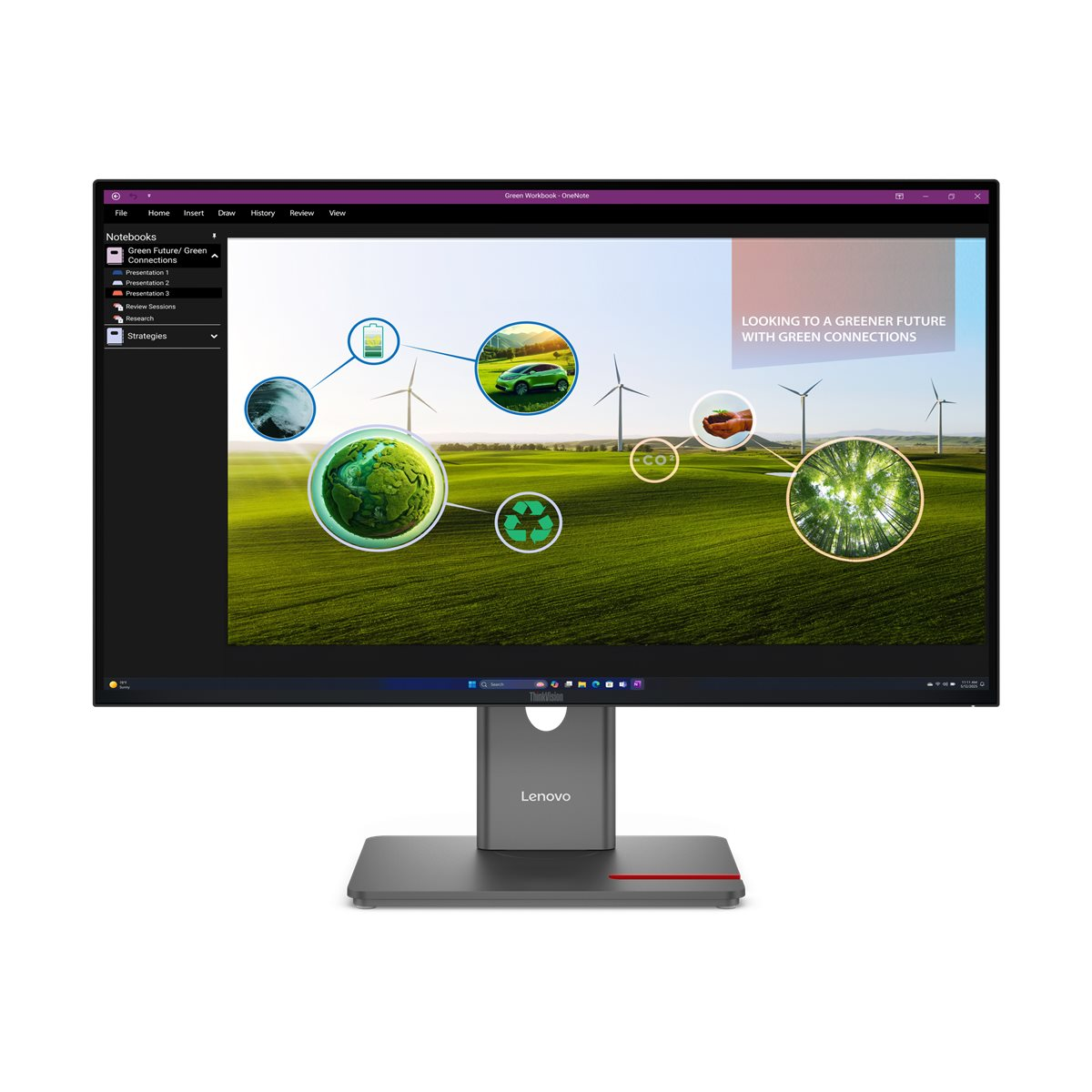 Lenovo ThinkVision P27Q-40 LED display 68,6 cm (27") 2560 x 1440 pikseli Quad HD Crno