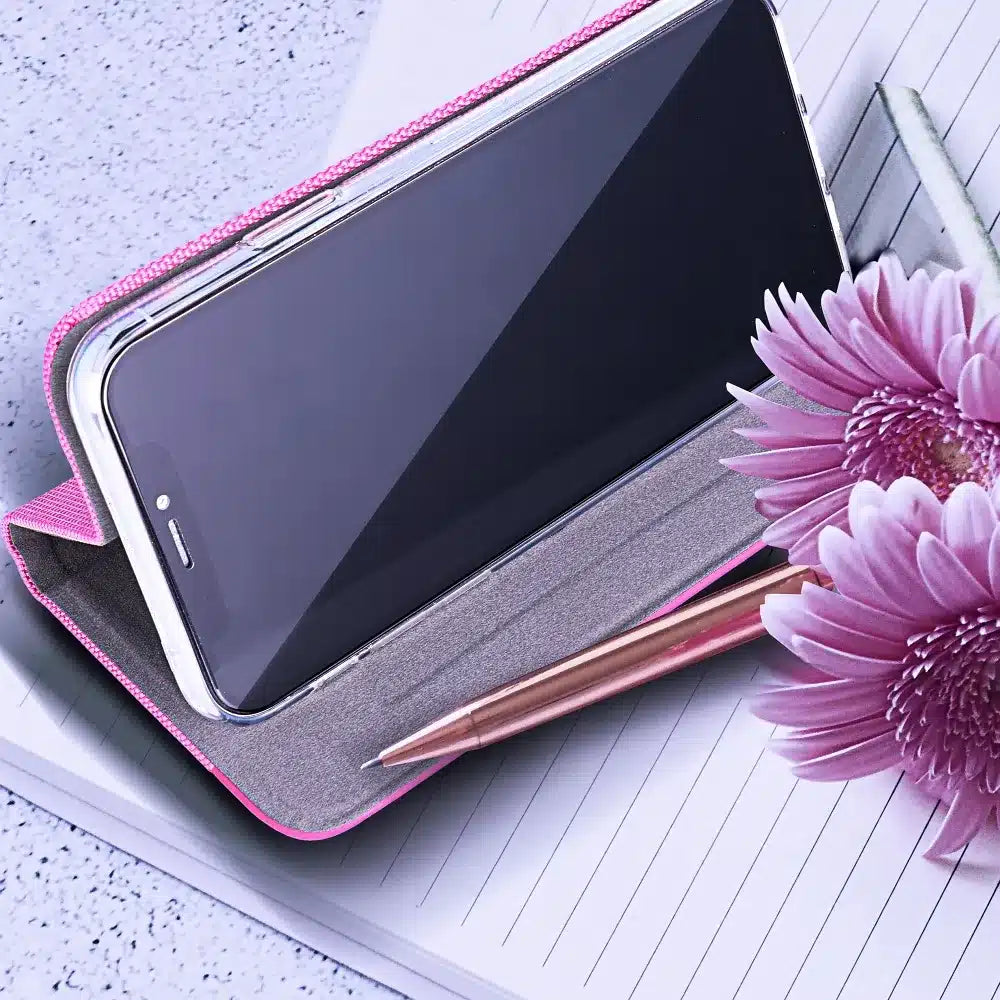 SENSITIVE Book preklopna maska za XIAOMI Redmi NOTE 14 PRO 5G / 14 PRO PLUS 5G – roza