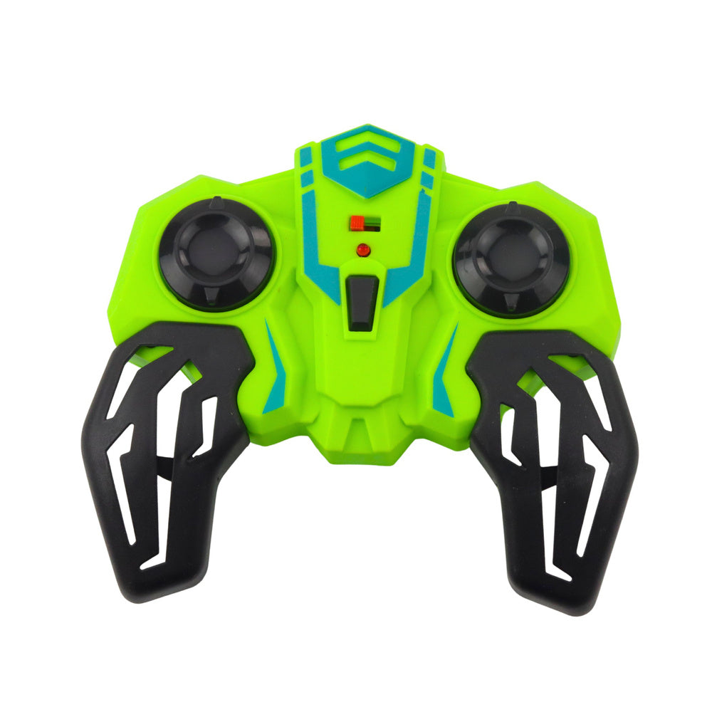 Auto na daljinsko upravjanje s velikim zelenim kotačima 360° Spins