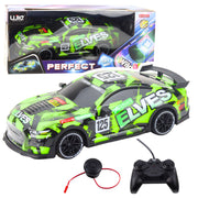 Auto na daljinsko upravljanje Perfect Elves - crno/zeleni