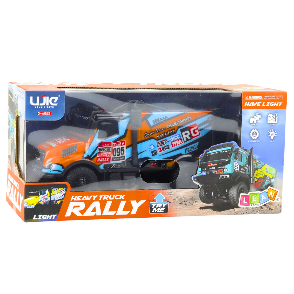 Kamion na daljinsko upravljanje Rally - narančasto/plavi