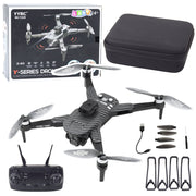 Dron na daljinsko upravljanje Y329, HD kamera, WIFI, LED svjetla, aplikacija - karbon/crna