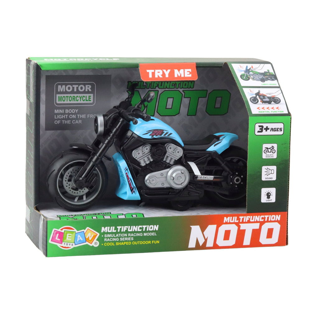 Motor za igru sa svjetlosnim i zvučnim efektima 22,5 cm - crno/plavi