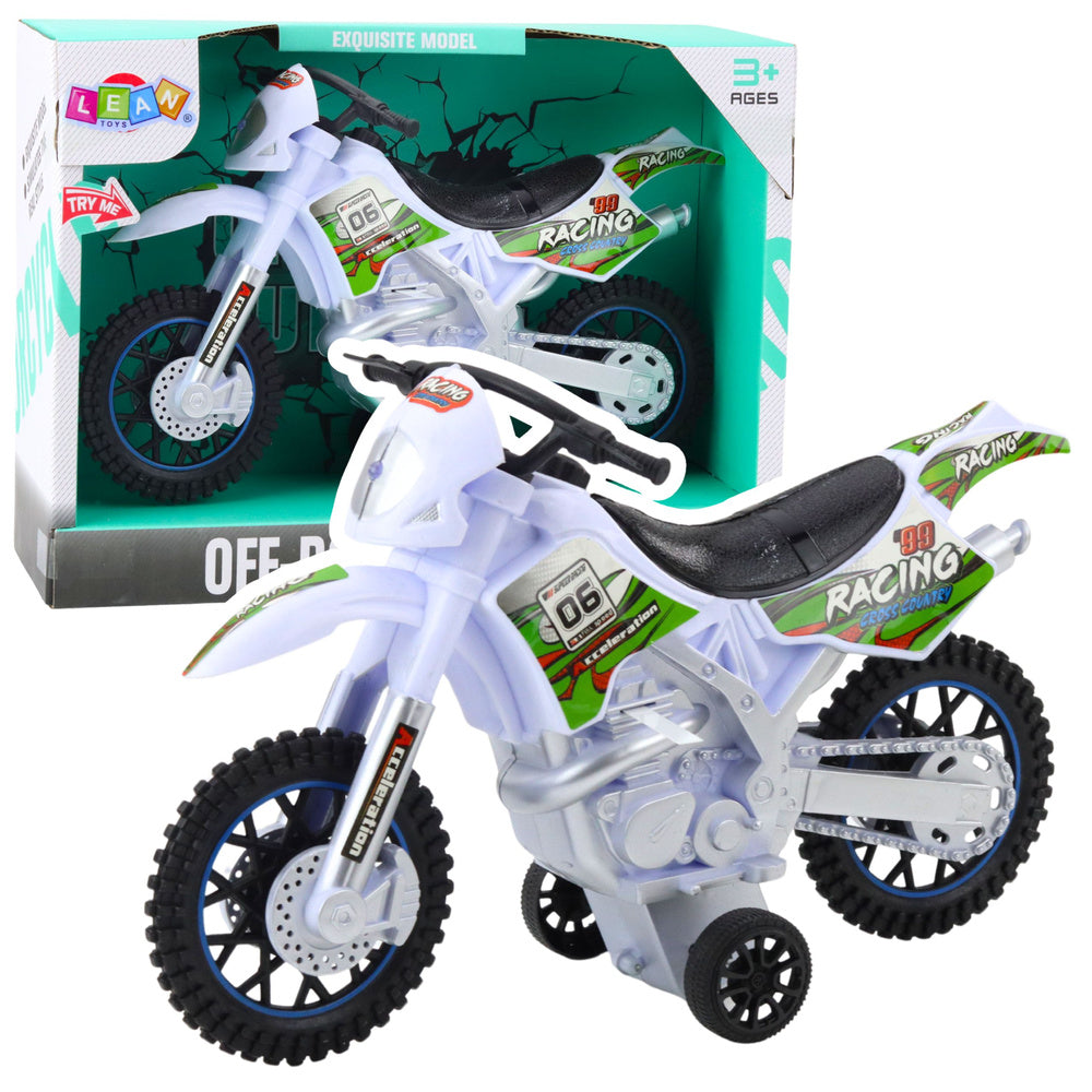 Terenski moto cross za igru - bijeli