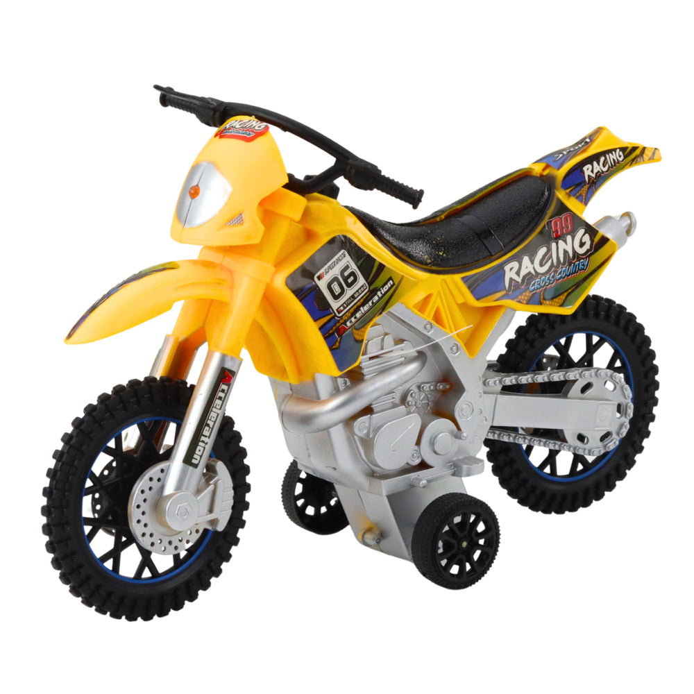 Terenski moto cross za igru - žuti