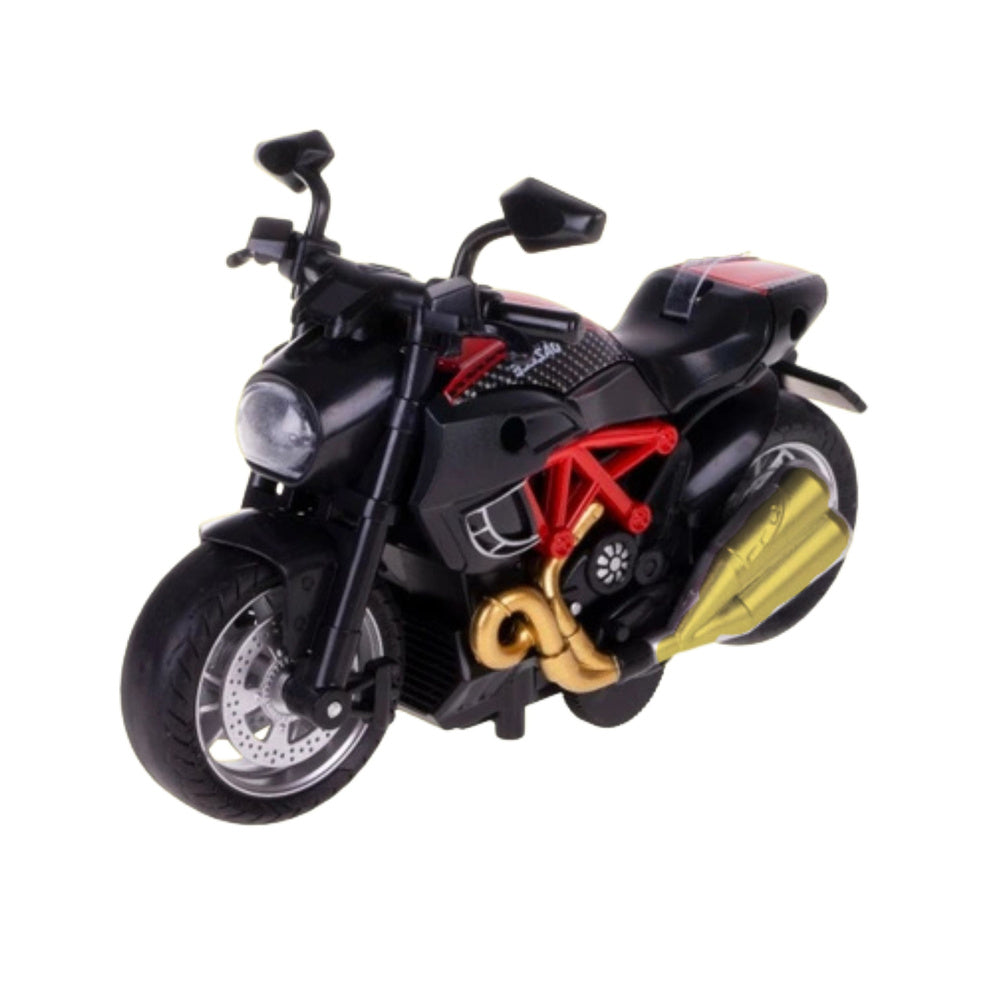 Metalni motor za sastavljanje 1:14 DIY - crveno/zlatnii