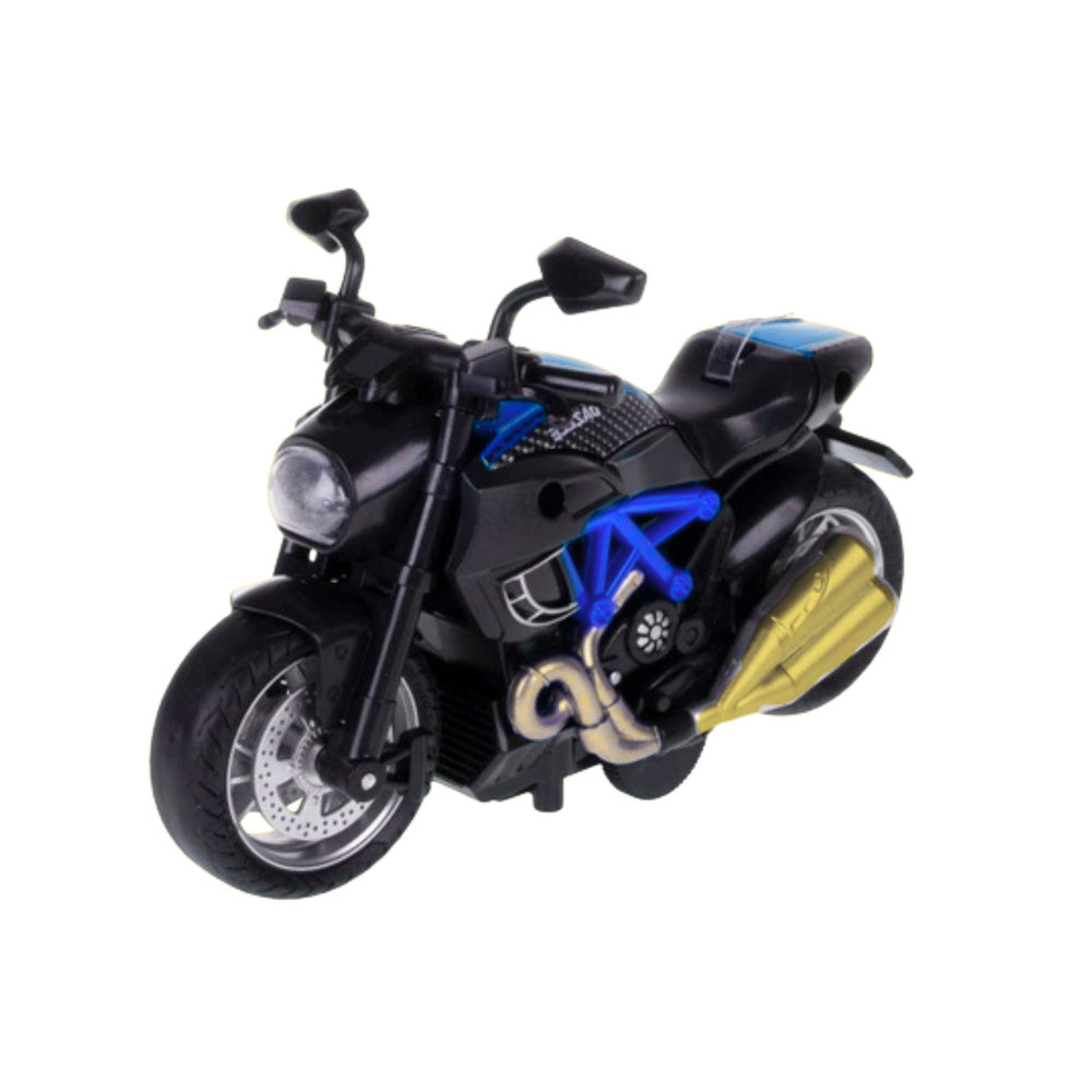 Metalni motor za sastavljanje 1:14 DIY - plavi