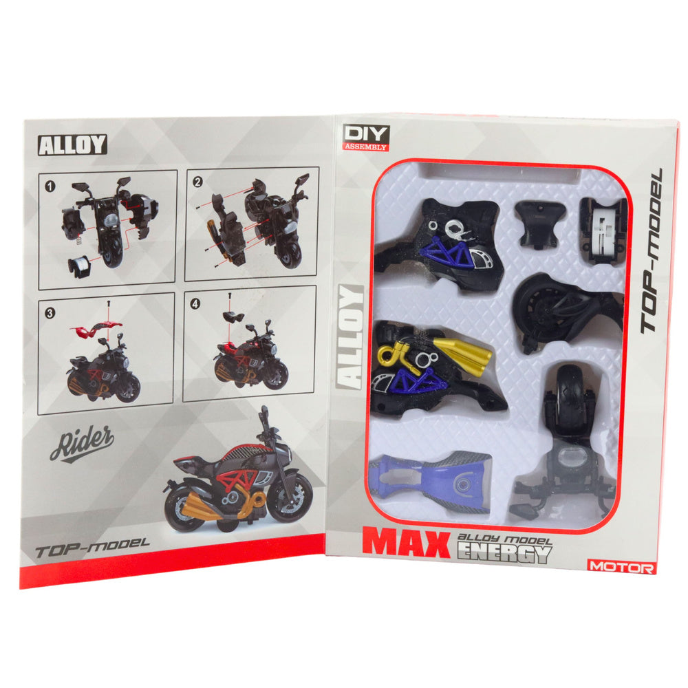 Metalni motor za sastavljanje 1:14 DIY - plavi