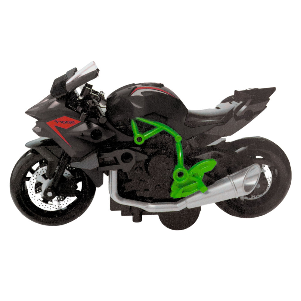 Metalni motor za sastavljanje 1:14 DIY - zeleno/crni