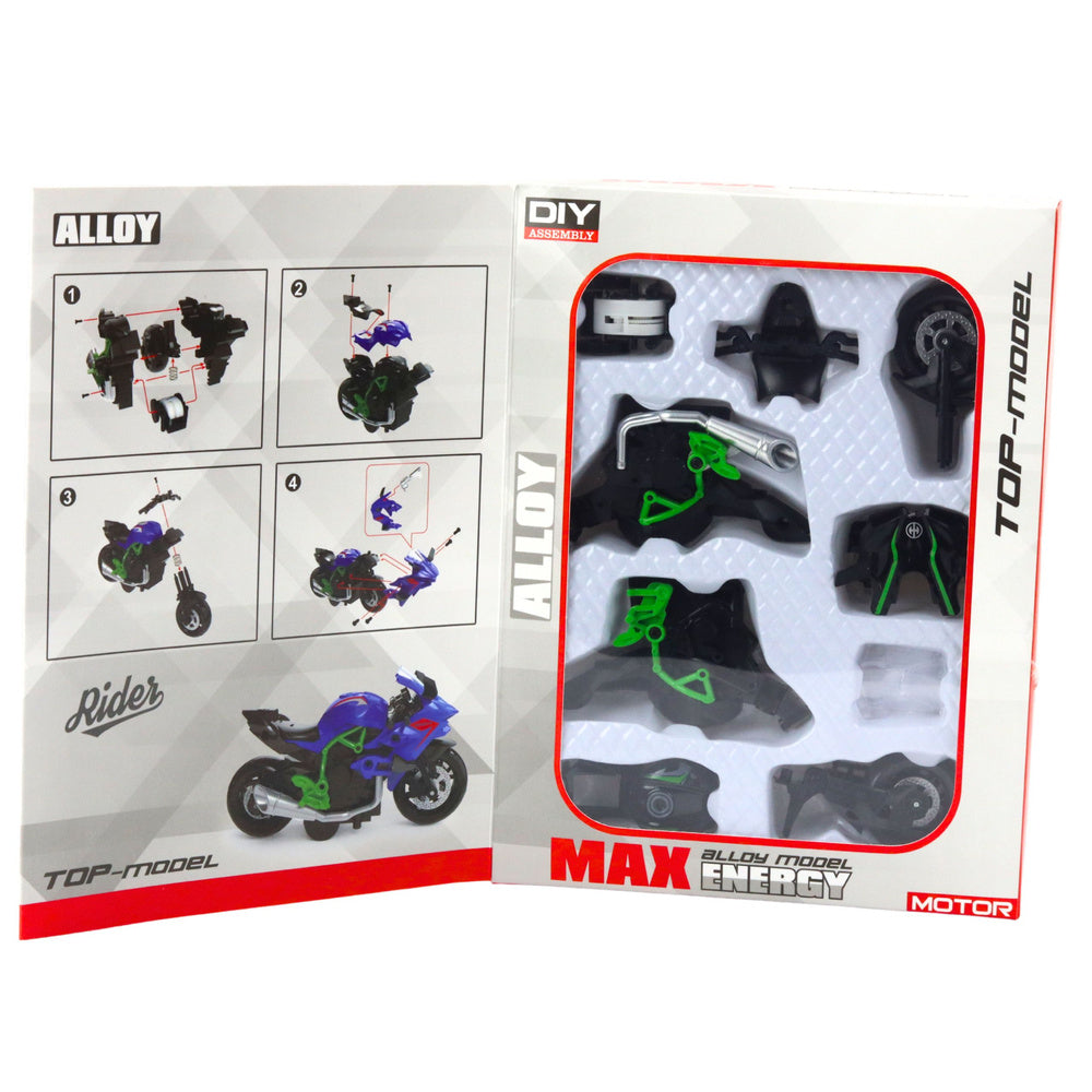 Metalni motor za sastavljanje 1:14 DIY - zeleno/crni