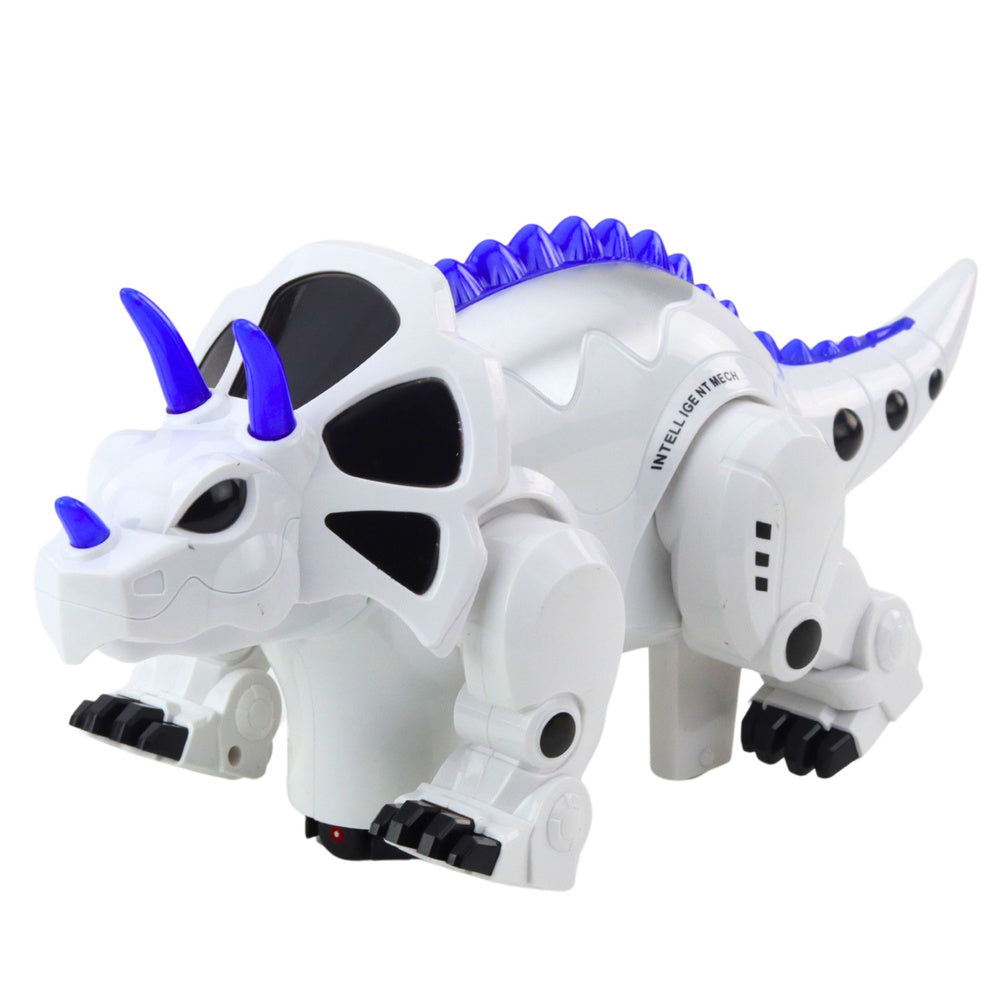 Dinosaur na daljinsko upravljanje Triceratops - bijelo/plavi