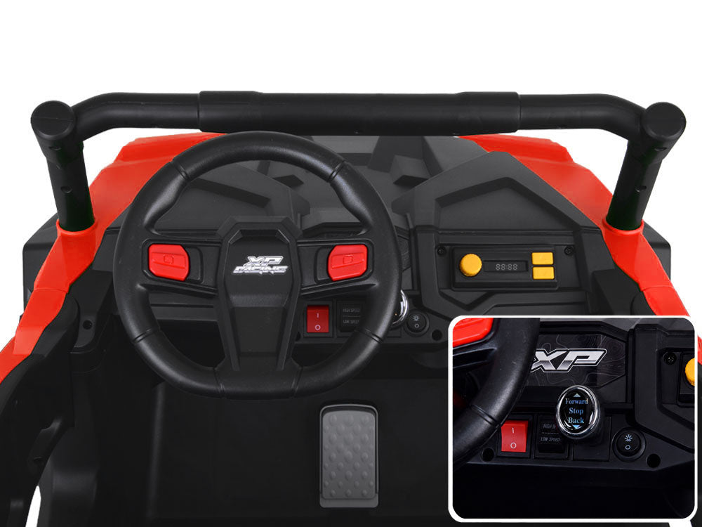 Buggy dvosjed 4×4 s prikolicom – crveni