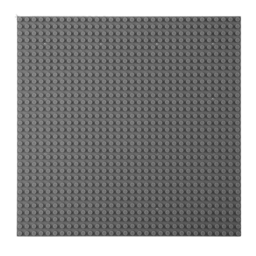Ploča za kockice za slaganje 25.5x25.5 cm - siva
