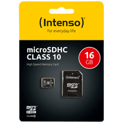 (Intenso) Micro SD Kartica 16GB Class 10 (SDHC & SDXC) sa adapterom - SDHCmicro+ad-16GB/Class10