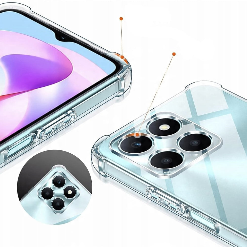 Techsuit Shockproof Clear Silicone prozorna maska odporna na udarce za Honor X6c