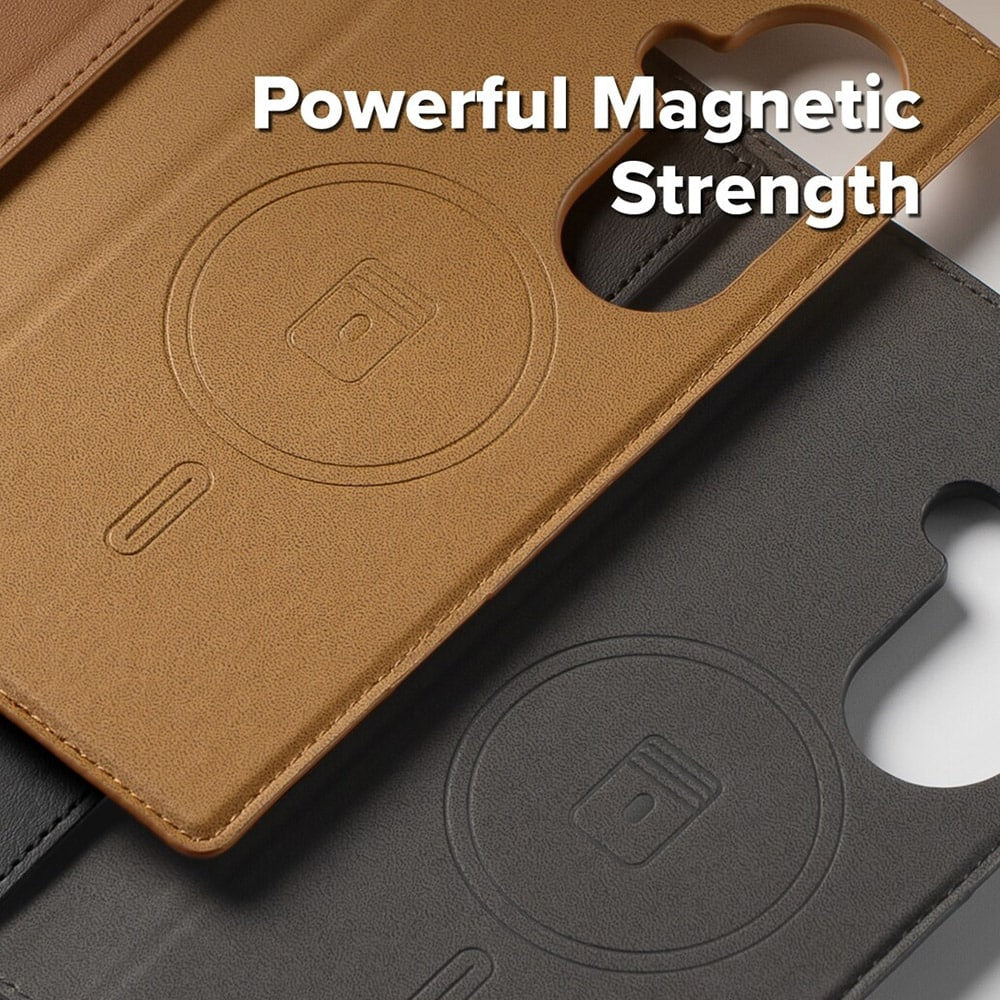 Ringke – Magnetni novčanik Folio Grip za Samsung Galaxy Z Fold 7 – smeđi