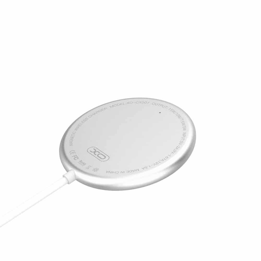XO brezžični polnilnik 15W CX008 magnetni bel