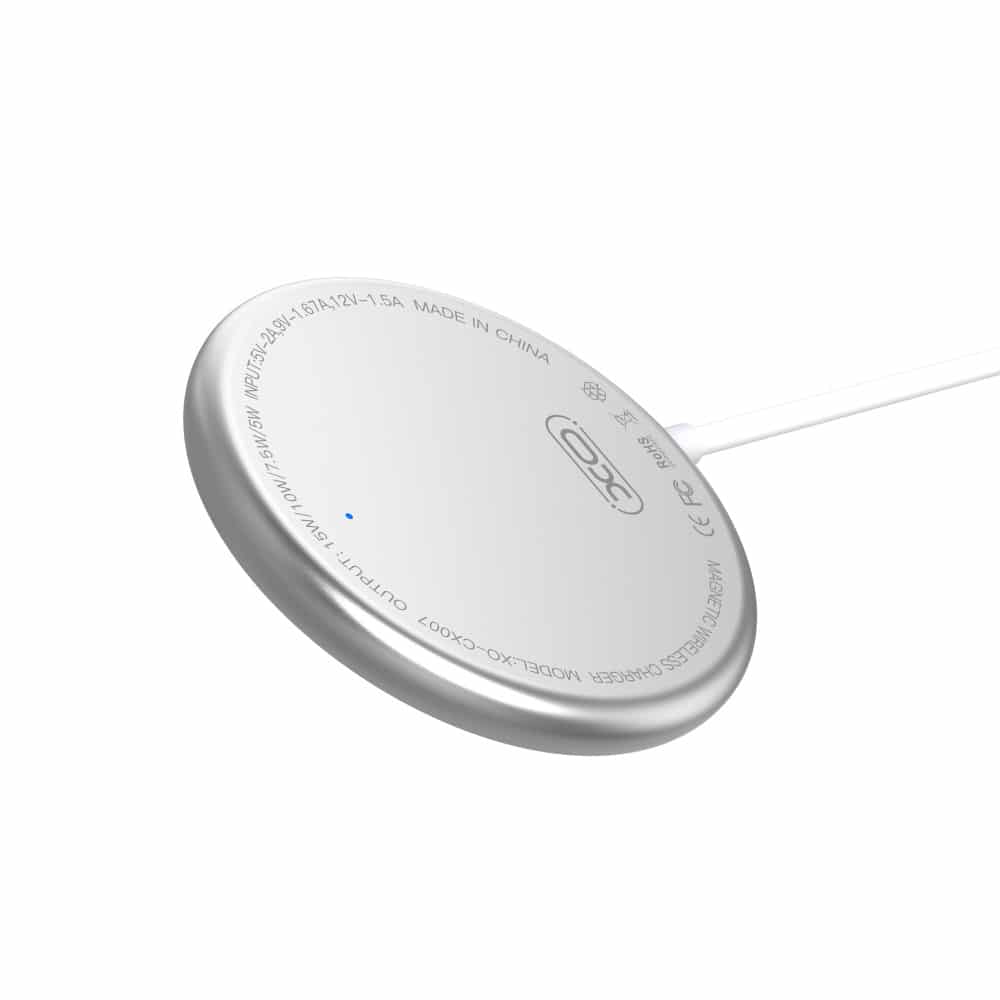 XO brezžični polnilnik 15W CX008 magnetni bel