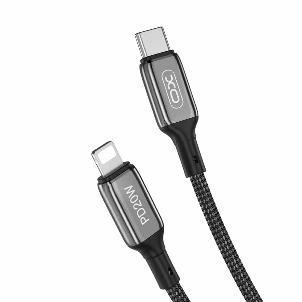 XO kabel NB-Q180A USB-C - Lightning 1m 20W črn